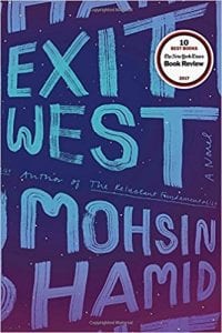 Book cover, Exit West: A Novel