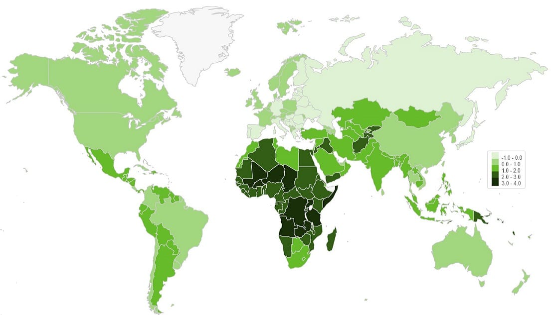 What Is Rate Of Natural Increase Rni Population Education