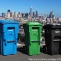 Recycling, compost and garbage bins in San Fransisco