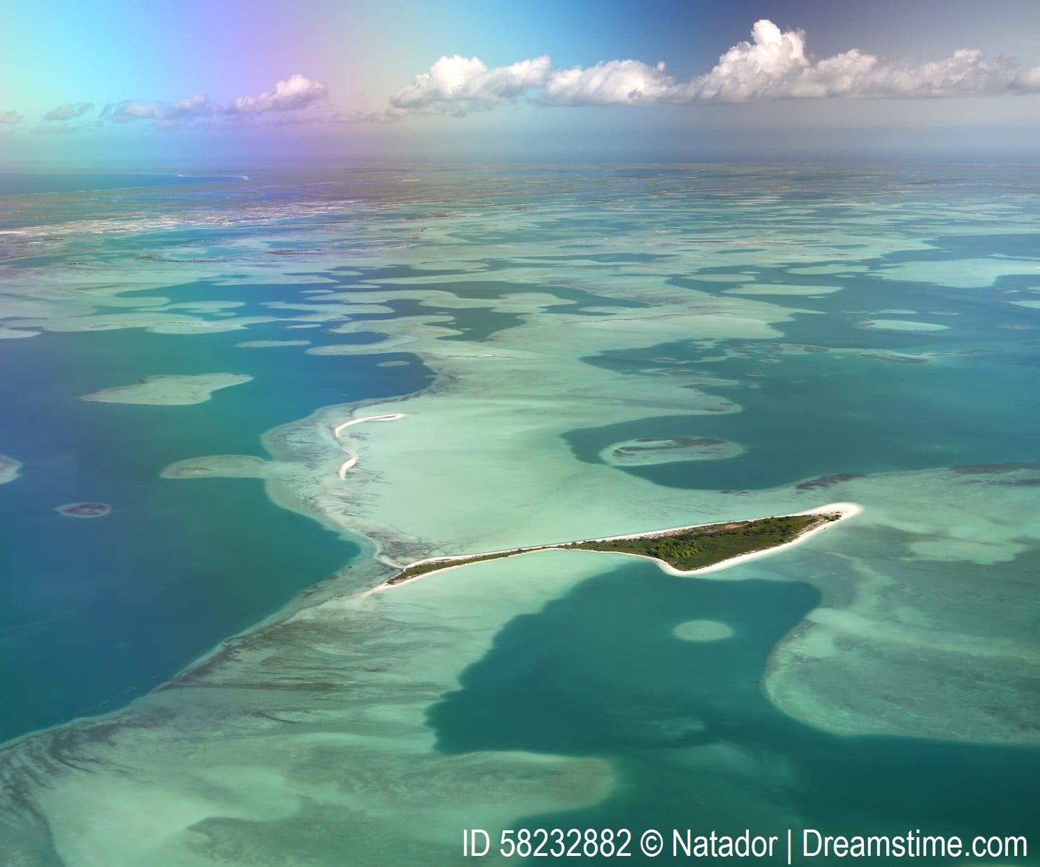 A lagoon in Kiribati.