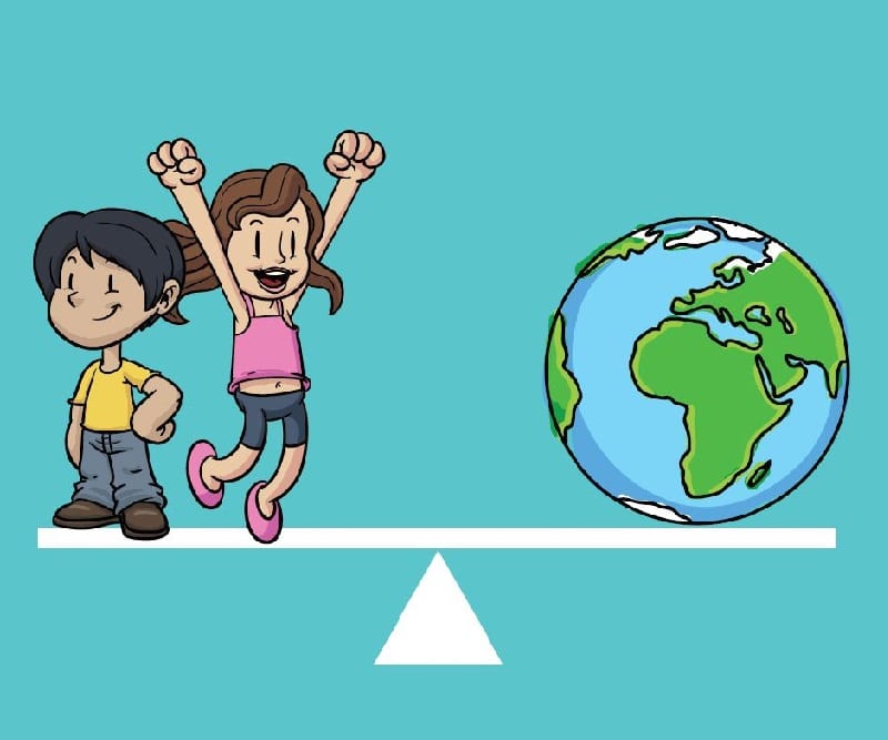 Unit for elementary grades covers the balance of people on the planet with Earth's resources