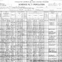 Image of hand-written census page from 1900 U.S. Census in Wilmington Delaware