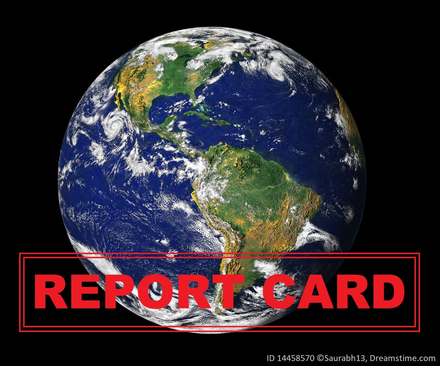 Student create a report card for the Earth, by gauging the health of the planet