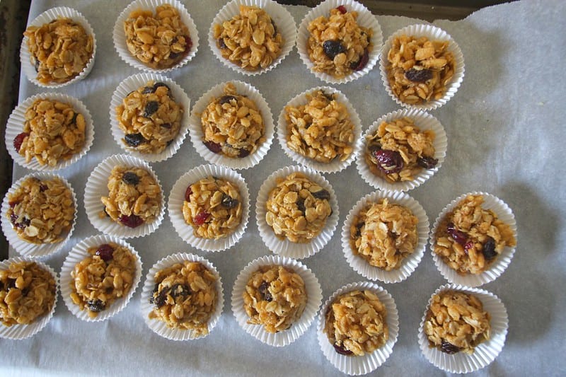 Peanut butter granola balls dessert snack