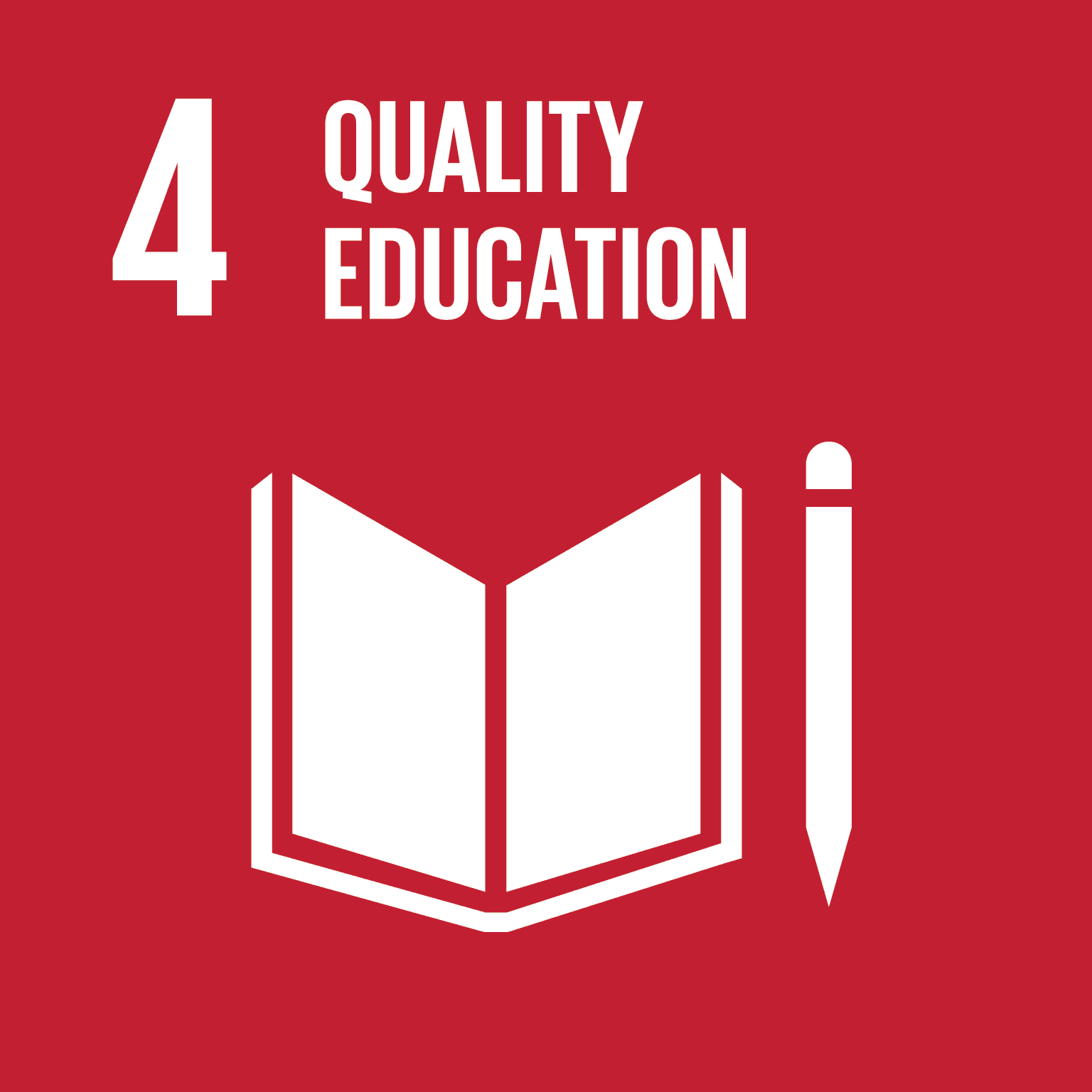 UN SDG 4: Quality Education logo
