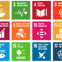 United Nations Sustainable Development Goals (SDGs) icon grid