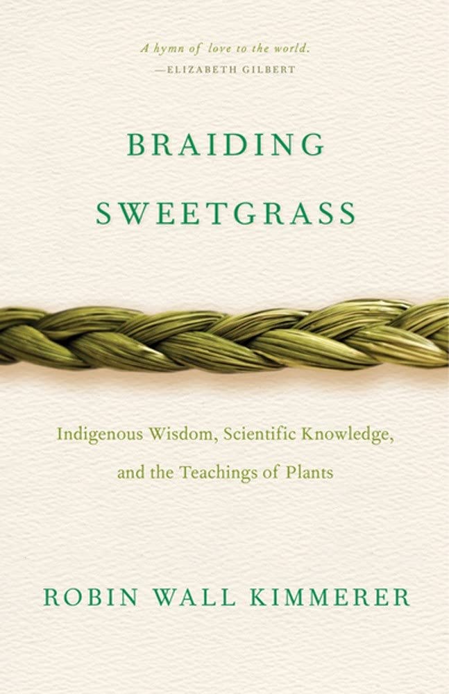 "Braiding Sweetgrass" book cover