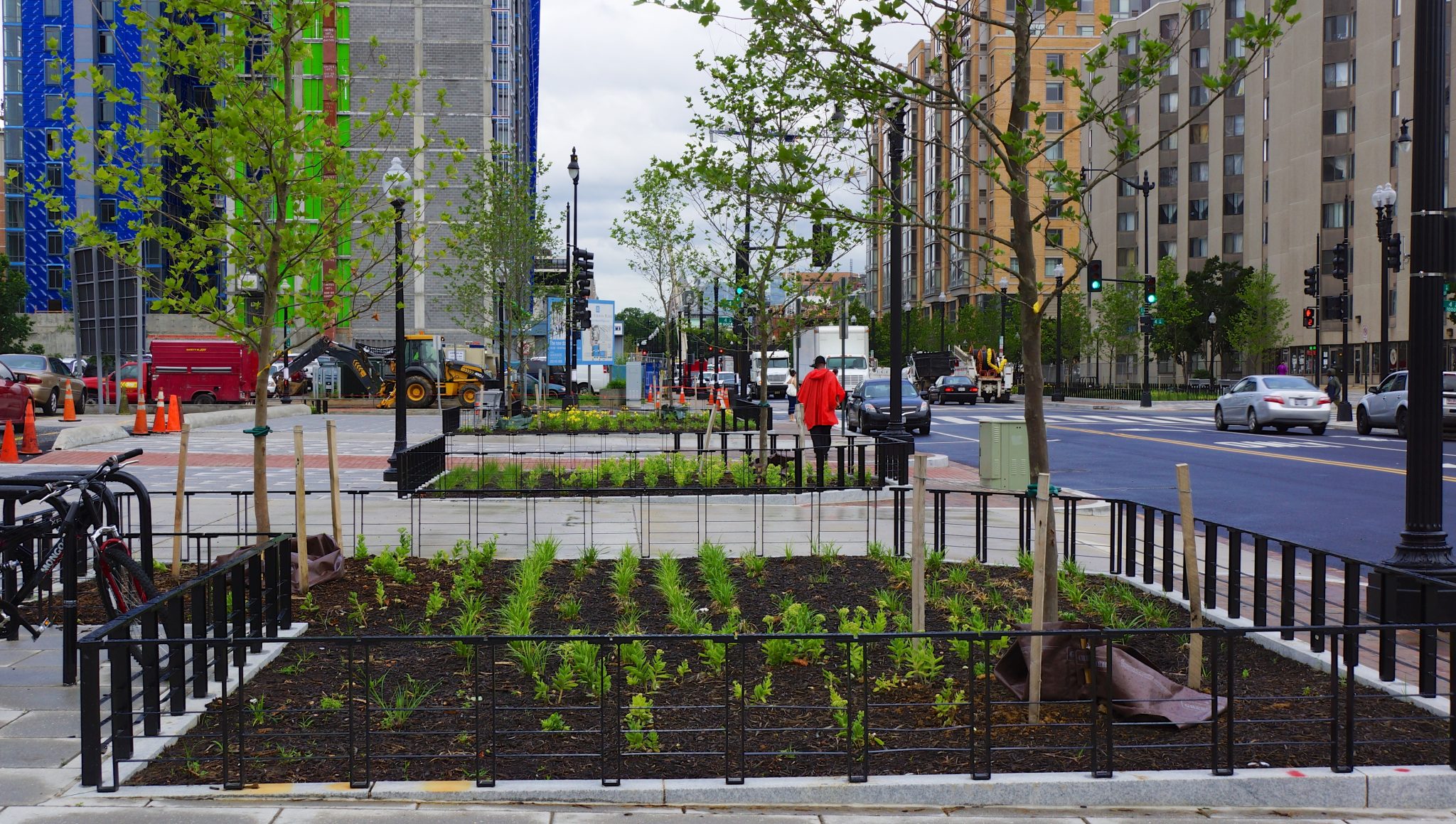 An example of an urban garden.