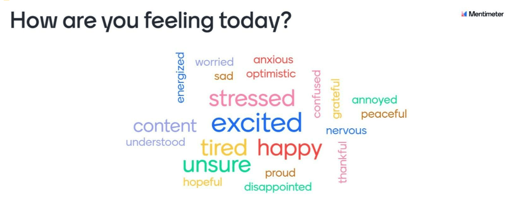 Social-Emotional Learning Classroom Word Cloud.