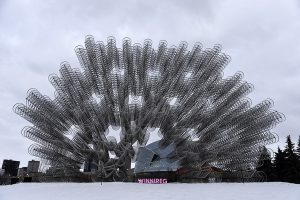 Ai Weiswi’s “Forever Bicycles” sculpture which uses over 1,200 bikes 