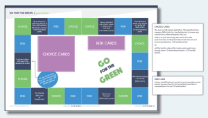 The printable board and playing cards for Go for the Green, a game for grades 9-12 on rainforest management. 
