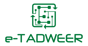 The logo for e-Tadweer, an Egyptian e-waste recycling app.