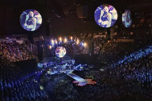 Coldplay putting on a sustainable concert in Houston, Texas.