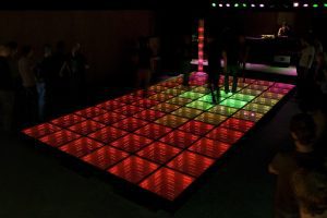 A kinetic dancefloor helps harvest the energy from dancers.