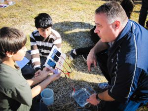 Students learn about local urban farming and solar power initiatives in their community.