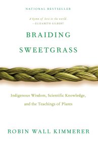 Book cover for Braiding Sweetgrass by Robin Wall Kimmerer.